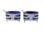 Silverware, SALT CELLARS, 1 pair, in auction: Lilla jewellery – Tuesday 16 December 2025