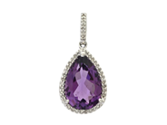 Jewellery, PENDANT, 18K white gold with amethyst 2,74 ct, in auction: Christmas – Saturday 13 December