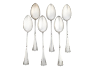Silverware, TABLESPOONS, 6 pcs, in auction: Lilla jewellery – Tuesday 16 December 2025