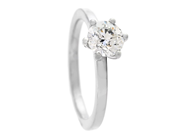 Jewellery - SOLITAIRE RING, 18K white gold - View 1