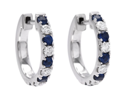 Jewellery - HOOP EARRINGS, 18K white gold - View 1