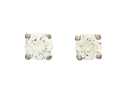 Jewellery, SOLITAIRE EARRINGS, 18K white gold, in auction: Christmas – Saturday 13 December