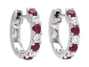 Jewellery - HOOP EARRINGS, 18K white gold - View 1