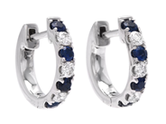 Jewellery - HOOP EARRINGS, 18K white gold - View 1