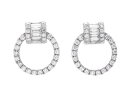 Jewellery - EARRINGS, 18K white gold - View 1