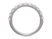 Jewellery - ETERNITY RING, 18K white gold - View 2