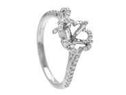 Jewellery - RING SETTING, 18K white gold - View 1