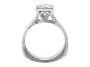 Jewellery - SOLITAIRE RING, 18K white gold - View 2