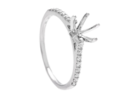 Jewellery - RING SETTING, 18K white gold - View 1
