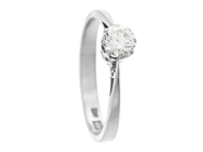 Jewellery - SOLITAIRE RING, 18K white gold - View 1