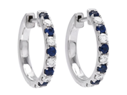 Jewellery - HOOP EARRINGS, 18K white gold - View 1