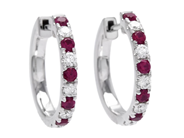 Jewellery - HOOP EARRINGS, 18K white gold - View 1