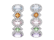 Jewellery - EARRINGS, 18K white gold - View 1