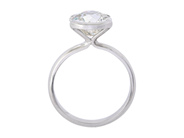 Jewellery - SOLITAIRE RING, platinum - View 2