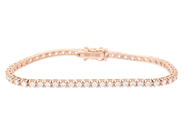 Jewellery - TENNIS BRACELET, 18K rose gold - View 1