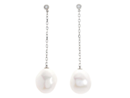 Jewellery, PEARL EARRINGS, 18K white gold, in auction: Lilla jewellery – Tuesday 13 January