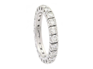 Jewellery - FULL ETERNITY RING, 18K white gold - View 1