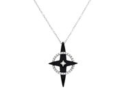 Jewellery - PENDANT/CHAIN, 18K white gold with onyx 6,94 ctw - View 1