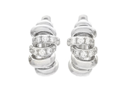 Jewellery - EARRINGS, 18K white gold - View 1