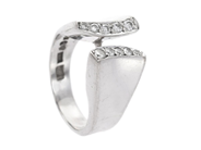 Jewellery, RING, 18K white gold, in auction: Lilla jewellery – Tuesday 13 January