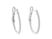Jewellery, EARRINGS, 18K white gold, in auction: Lilla jewellery – Tuesday 13 January