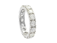 Jewellery - FULL ETERNITY RING, 18K white gold - View 1
