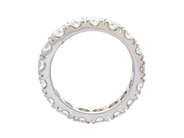 Jewellery - FULL ETERNITY RING, 18K white gold - View 2