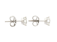 Jewellery - SOLITAIRE EARRINGS, 18K white gold - View 2