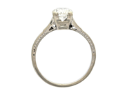 Jewellery - SOLITAIRE RING, 14K white gold - View 2