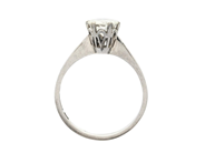 Jewellery - SOLITAIRE RING, 18K white gold - View 2