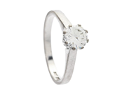 Jewellery - SOLITAIRE RING, 18K white gold - View 1