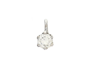 Jewellery, SOLITAIRE PENDANT, 18K white gold, in auction: Lilla jewellery – Tuesday 13 January