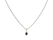 Jewellery, PENDANT WITH CHAIN, 18K white gold, in auction: Lilla jewellery – Tuesday 13 January