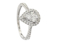 Jewellery - RING, 18K white gold - View 1