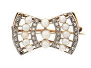 Jewellery, BROOCH, 14K gold, in auction: General – Tuesday 3 February