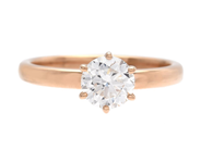 Jewellery - SOLITAIRE RING, 18K gold - View 3