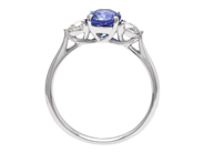 Jewellery - THREE STONE RING, 18K white gold - View 2