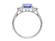 Jewellery - THREE STONE RING, 18K white gold - View 2