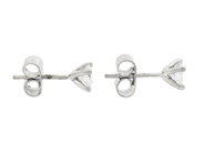 Jewellery - SOLITAIRE EARRINGS, 18K white gold - View 2