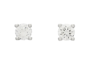 Jewellery - SOLITAIRE EARRINGS, 18K white gold - View 1