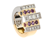 Jewellery, GAUDY, ring. 18K gold/white gold, in auction: Modern – Saturday 17 January 2026