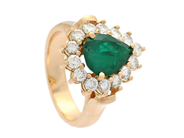 Jewellery, CLUSTER RING, 18K gold, in auction: NewYear – Saturday 27 December 2025