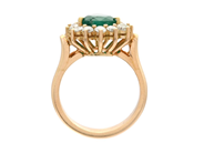 Jewellery - CLUSTER RING, 18K gold - View 2