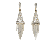 Jewellery, EARRINGS, 18K gold/white gold/platinum, in auction: NewYear – Saturday 27 December 2025