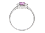 Jewellery - RING, 18K white gold with pink sapphire 0,84 ctw - View 2