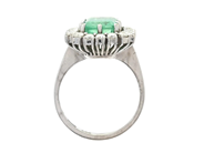 Jewellery - CLUSTER RING, 18K white gold - View 2