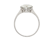 Jewellery - SOLITAIRE RING, platinum - View 2