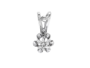 Jewellery - SOLITAIRE PENDANT, 18K white gold with brilliant cut diamond 0,02 ctw - View 1