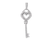 Jewellery - PENDANT, 18K white gold - View 1