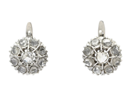 Jewellery, EARRINGS, 18K white gold, in auction: NewYear – Saturday 27 December 2025